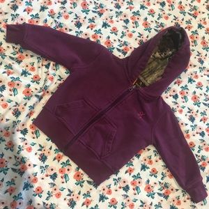Girls 2T Browning zip up hoodie